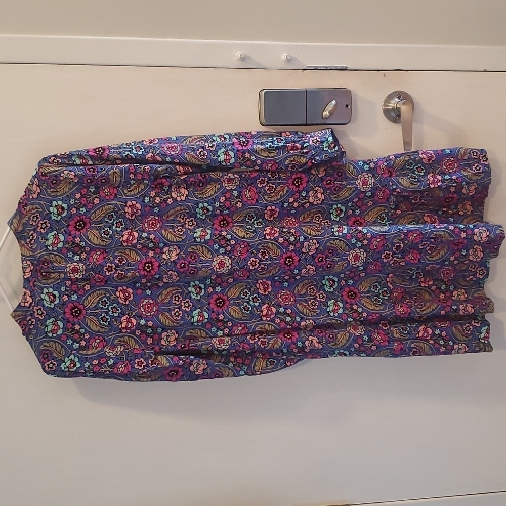 Matilda Jane Blue Jewel ToneThoughts & Dreams Floral Peasant Dress XS NWT - Picture 6 of 6